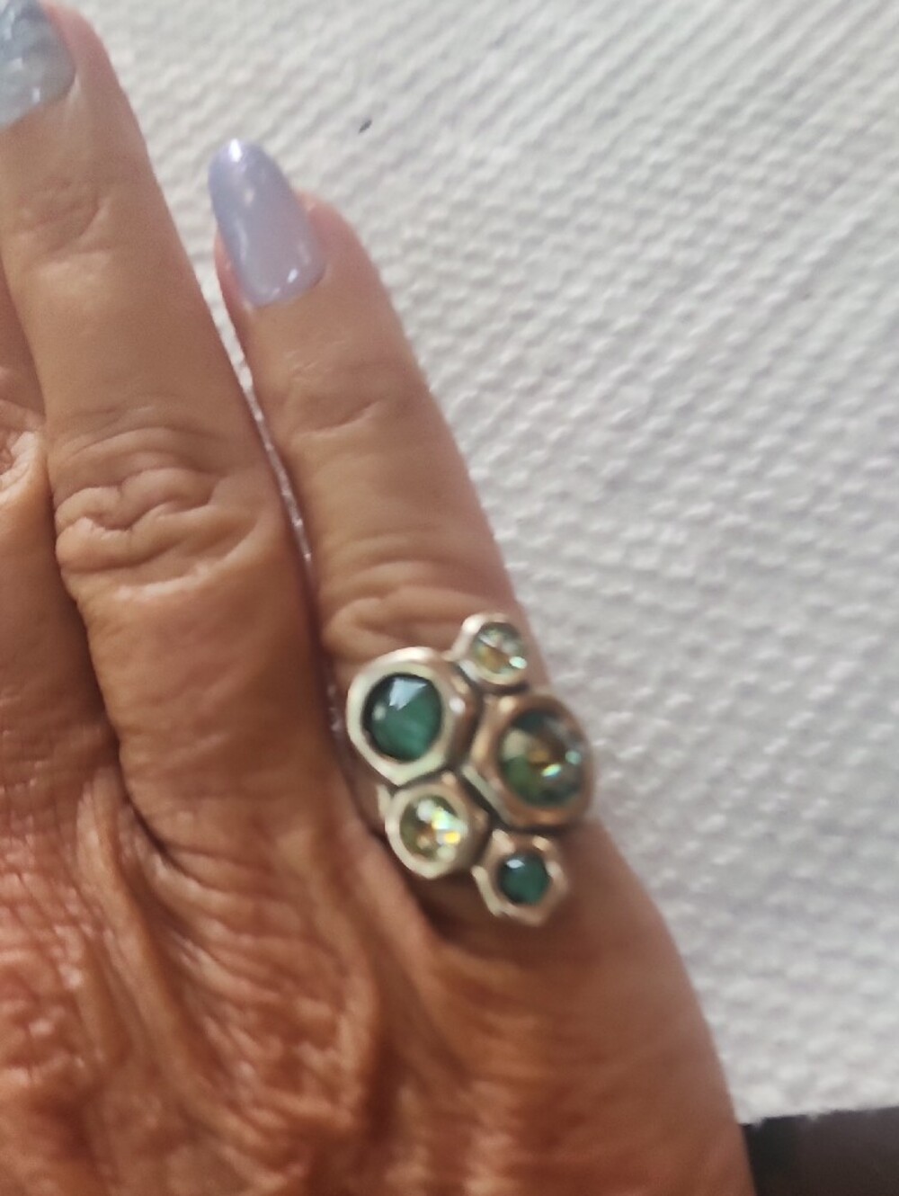 Uno De 50 Honeycomb Ring Size 7 - Picture 3 of 3